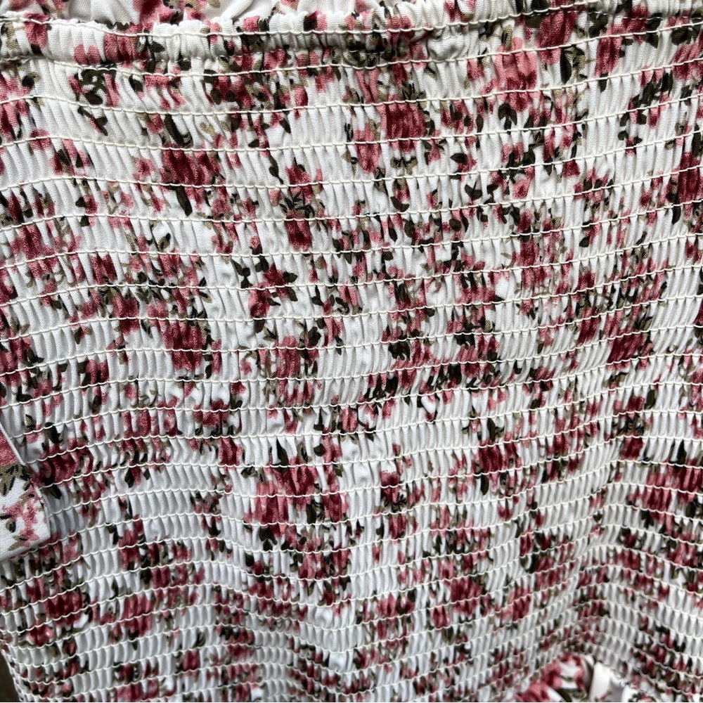 Women French Style Tie Strap Romantic Ditsy Floral Cami Sleeveless size M - Picture 5 of 9